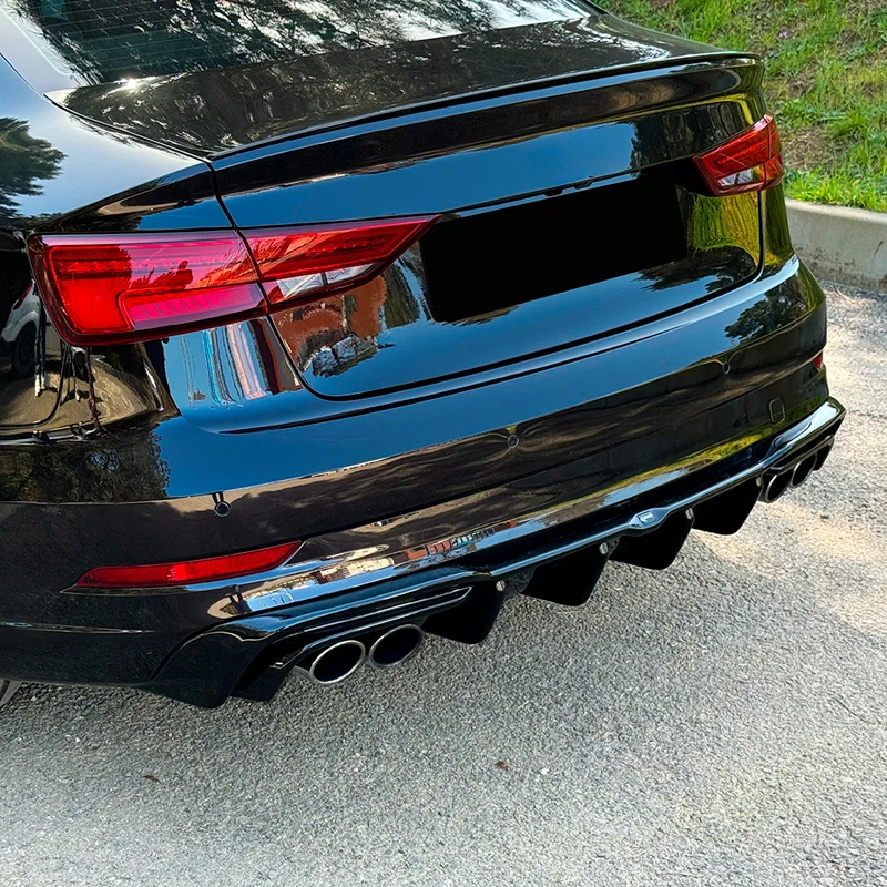 Oneway Complete bodykit passend voor Audi S3 8V Sedan 2016-2020 - Glanzend zwart - Afbeelding 9